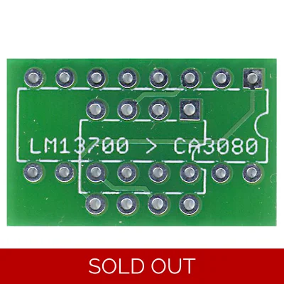 CA3080 - LM13700 Adapter PCB